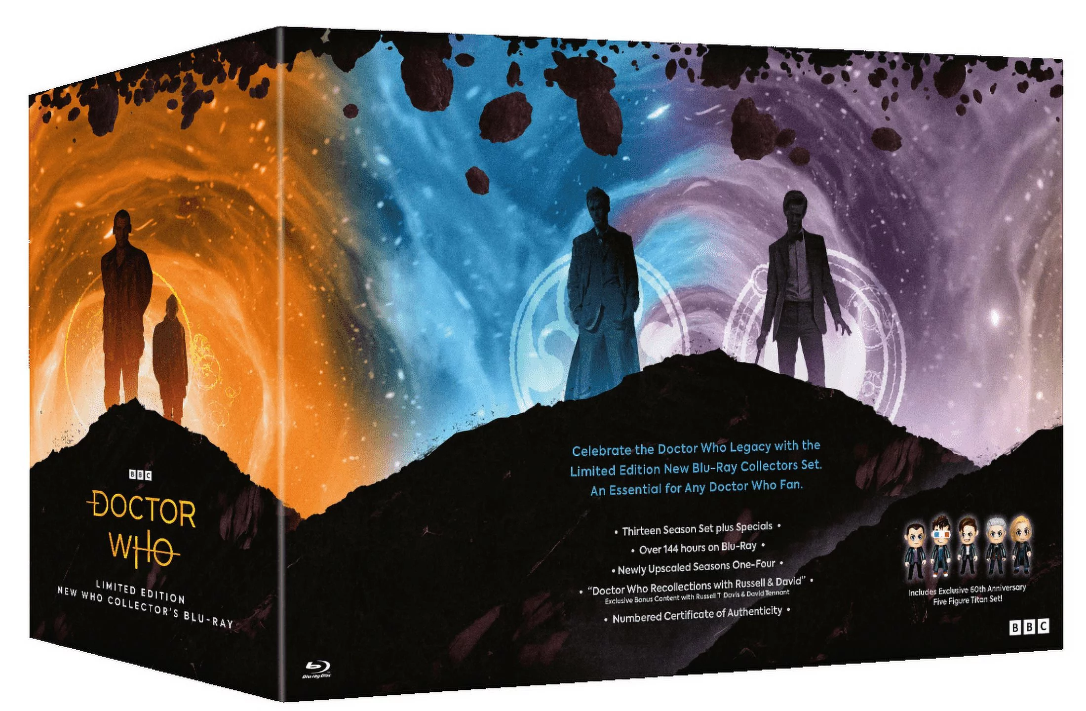 Doctor Who: Limited Edition Complete New Who Collector's Set (Blu-Ray) with 60th Anniversary Five Figure Titan Set