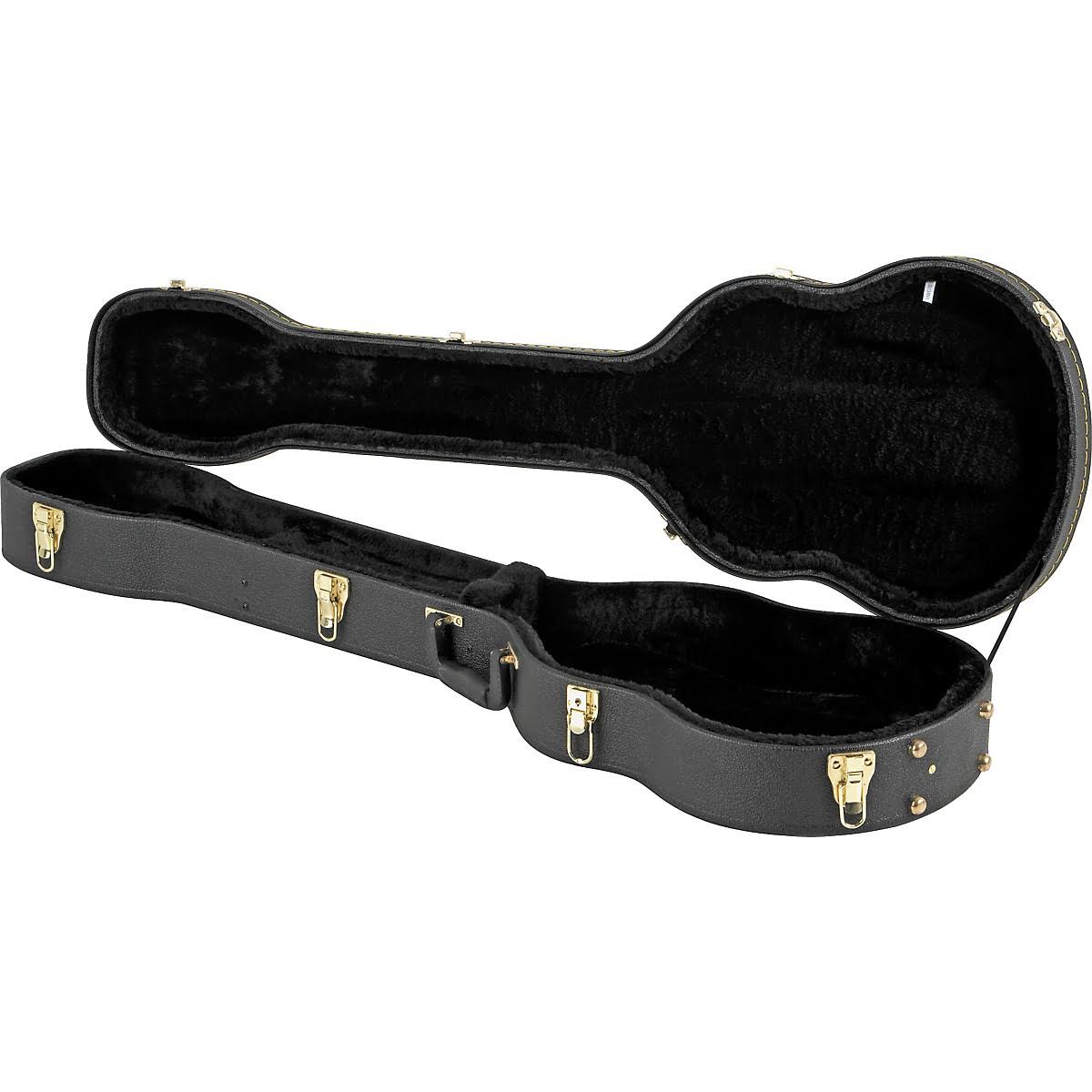 Musician&s Gear Electric Bass Case Violin Shaped Black
