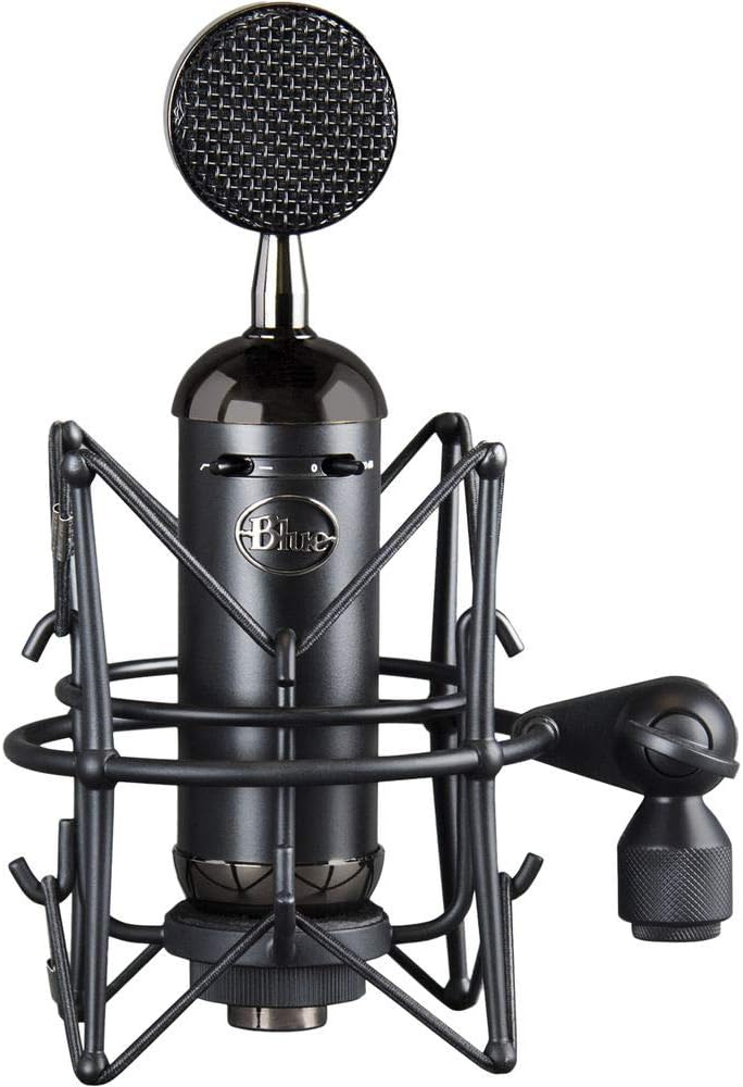 Blue Blackout Spark SL XLR Condenser Microphone with Focusrite Scarlett Solo Audio Inteface (3rd gen), Headphone, Mic Stand & XLR Cable Bundle