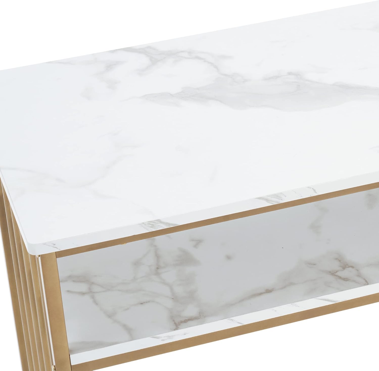 BarberPub Manicure Table Marbling Texture Nail Desk with Storage Drawers Home Salon Spa Equipment 2407