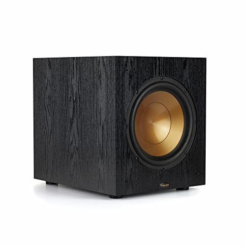 Klipsch Synergy Black Label Sub-100 10” Front-Firing Subwoofer with 150 Watts of continuous power, 300 watts of Dynamic Power, and All-Digital Amplifier for Powerful Home Theater Bass