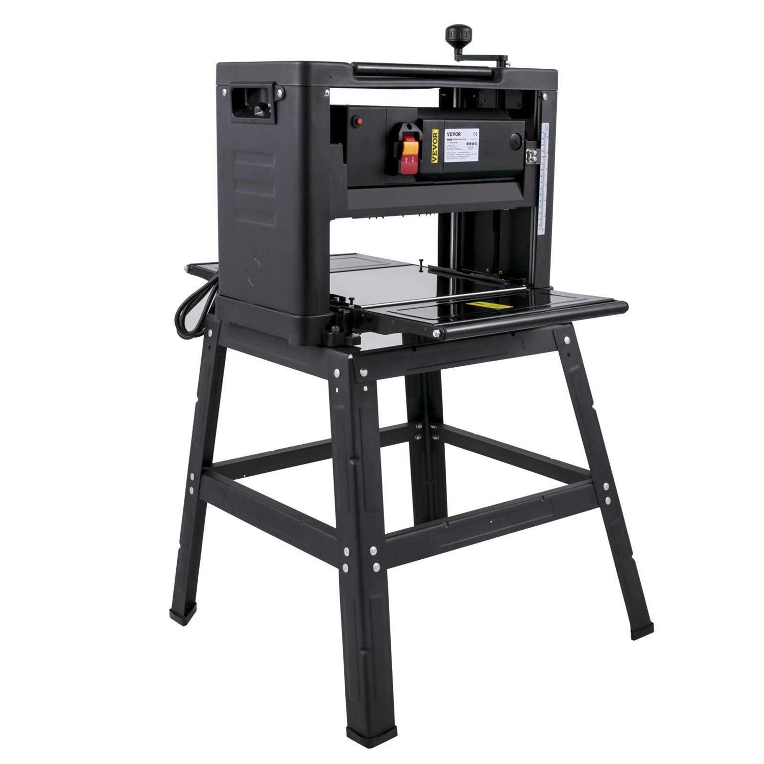 VEVOR Benchtop Planer 13 Thickness Planer 1800W 8000RPM Woodworking Planer 6mmin Planing Speed with Iron Stand Dust Exhaust YBJYCMC13GB9TLXZXV1 - Shop Hardware Tools Online Store