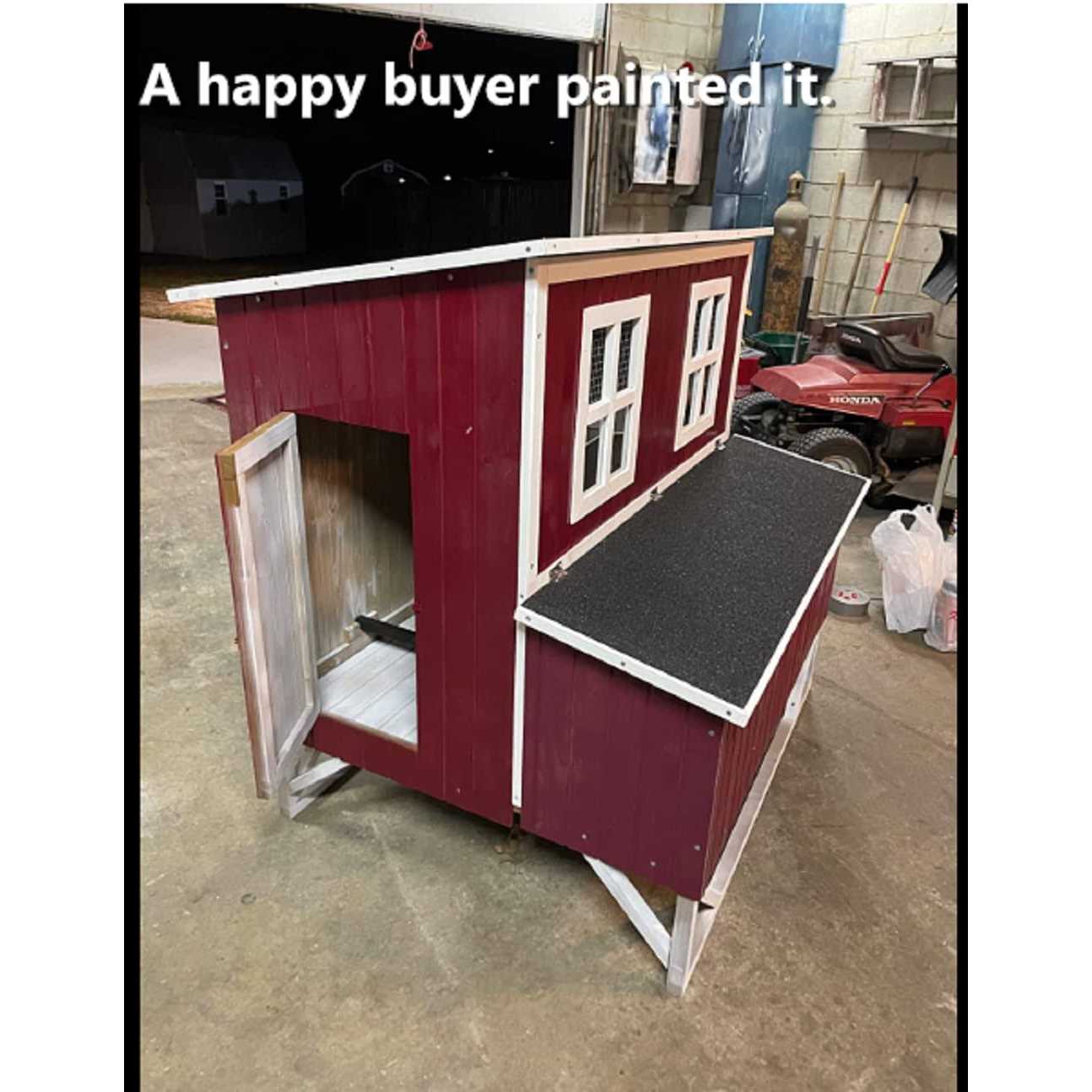 Omitree Large Wood Chicken Coop Hen House 4-8 Chickens 4 Nesting Box - Pet Supplies online store