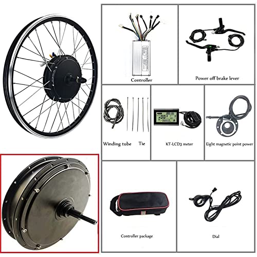 Electric Bike Conversion Kit Rear Wheel Electric Bicycle Motor Conversion Kit E-Bike Cycling Hub,27.5in-48v#1500w