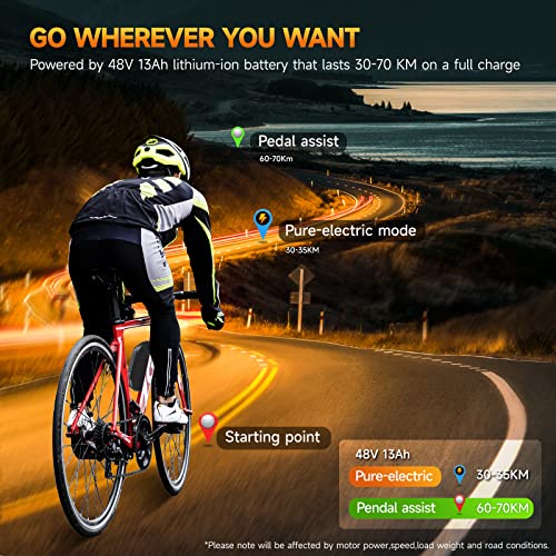 48V 20Ah Ebike Battery Pack Polly Electric Bike Downtube Lithium Batteries for 350W 500W 750W 1000W 1500W Motor Conversion Kit w/ 3A Charger | 40A BMS | XT60 (US Warehouse 2-5 Day Delivery)