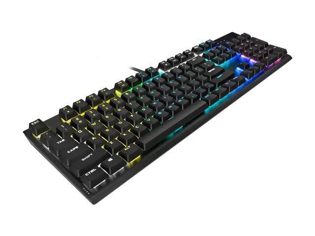 Corsair K60 RGB Pro Low Profile Mechanical Gaming Keyboard - Cherry MX Low Profile Speed Mechanical Keyswitches
