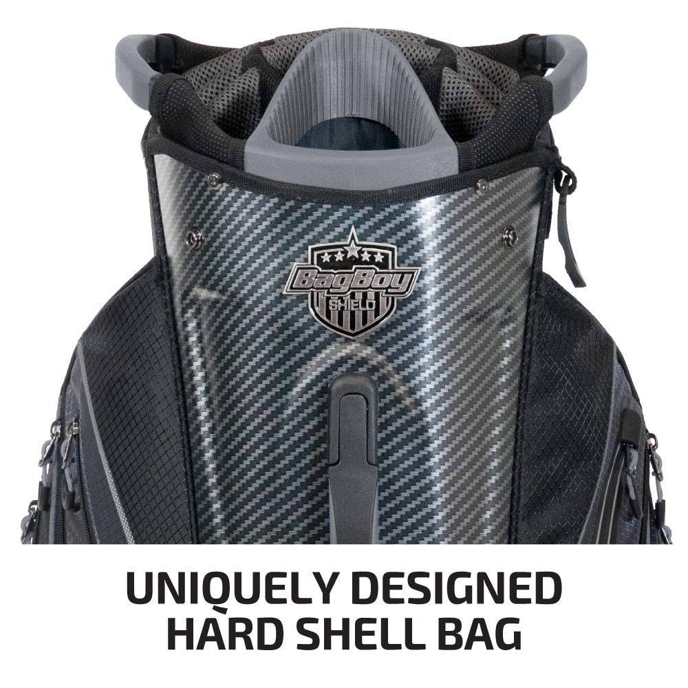 Bag Boy Shield Golf Cart Bag, Carbon Fiber/Black/Charcoal
