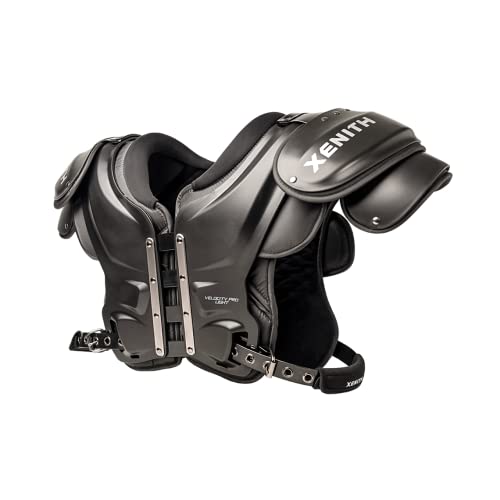 Xenith Pro Light/Velocity 2 Varsity Football Shoulder Pads - All Purpose Protective Gear- Prioritizes Speed and Range of Motion with Full Coverage- Lightweight and Low Profile- Adult Small to 2XLarge