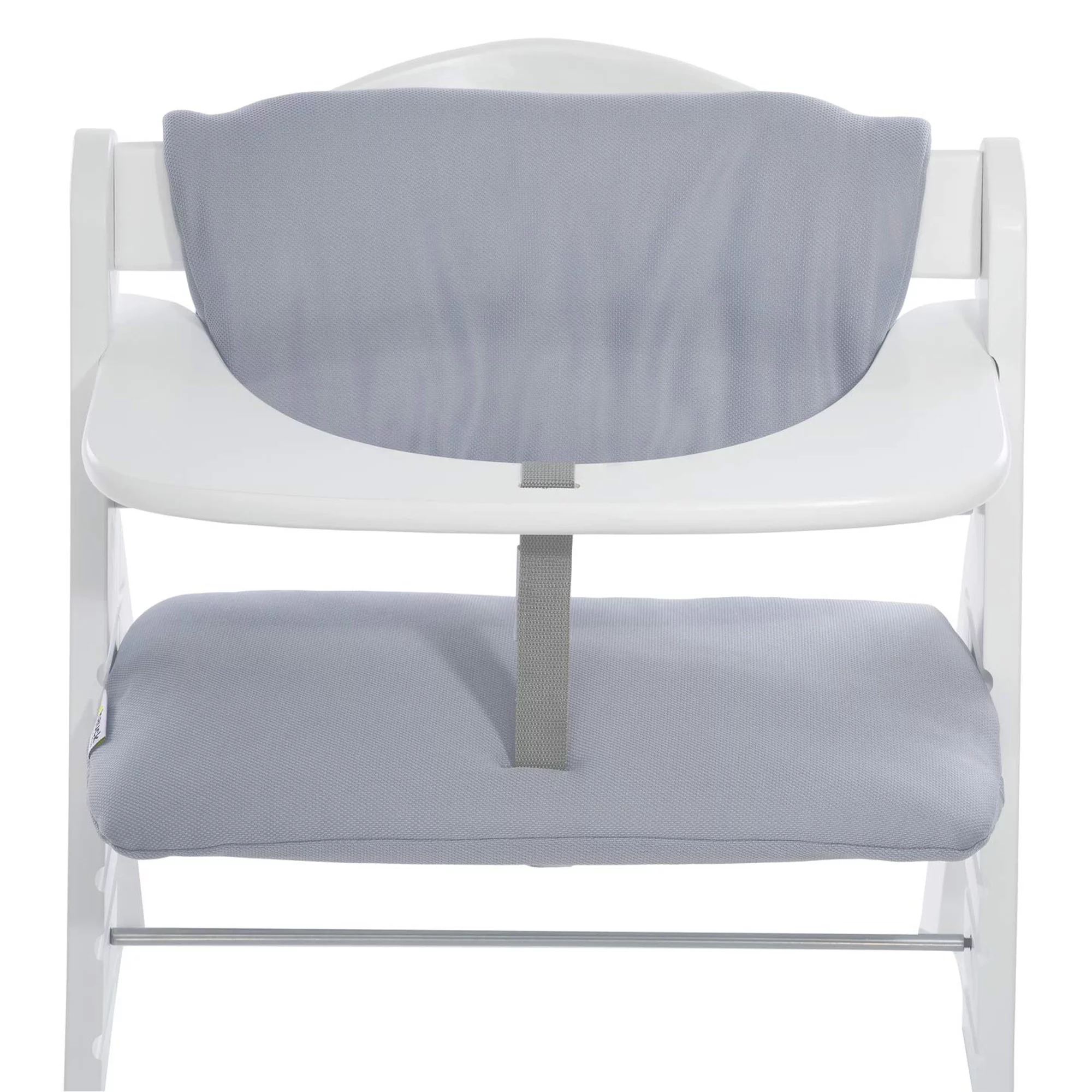 hauck AlphaPlus Grow Along Wooden High Chair w/Grey Tray & Seat Cushion