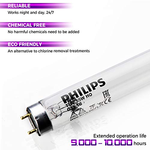 iSpring UVF11A UV Ultraviolet Light Water Filter with Smart Flow Control Switch 11W, 110V, 10-INCH