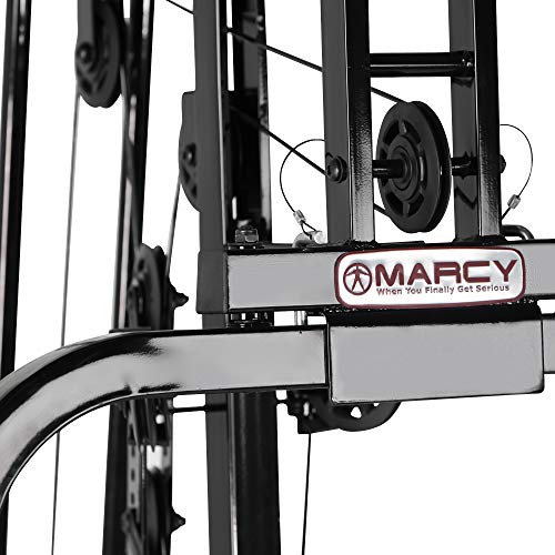 Marcy Multifunctional Workout Station 150lbs to 200lbs Stack Home Gym for Weightlifting and Bodybuilding