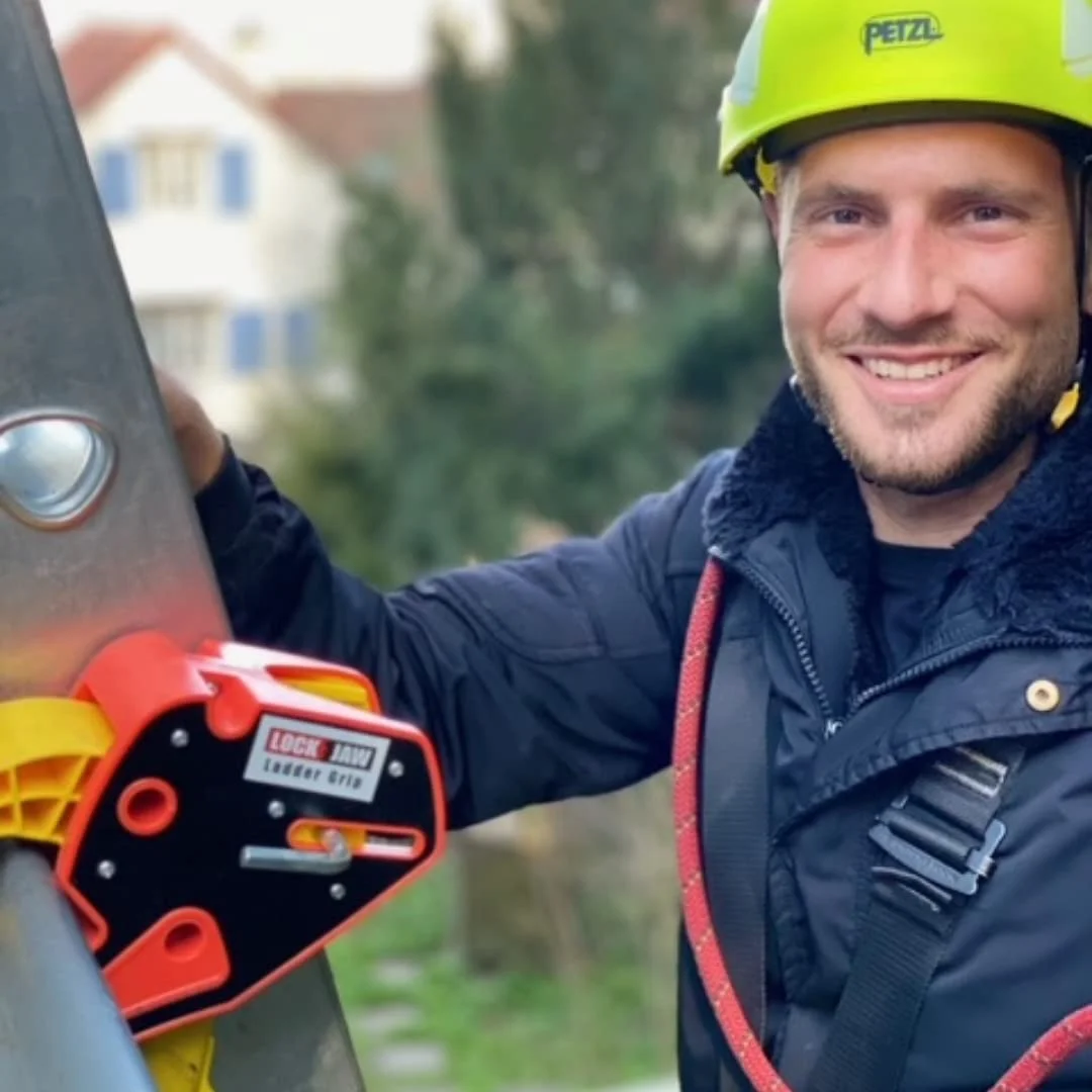 Lock Jaw Ladder Grip - Ladder Safety Clip - Feel Secure on Your Ladders and Climb Safer
