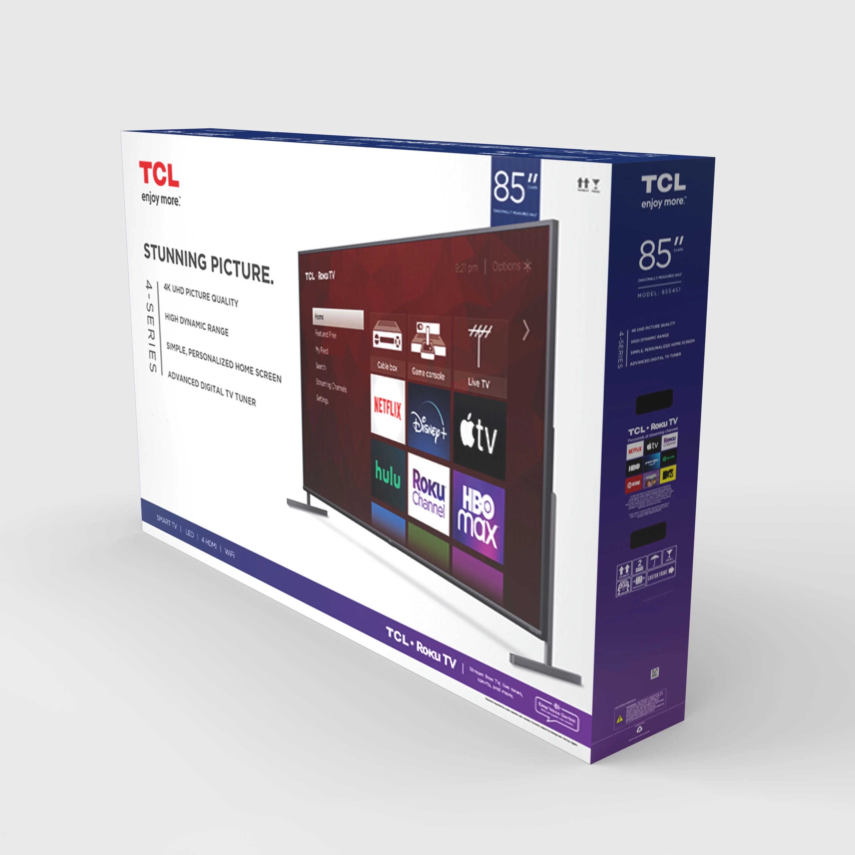 TCL 85" Class 4-Series 4K UHD HDR Smart Roku TV - 85S431
