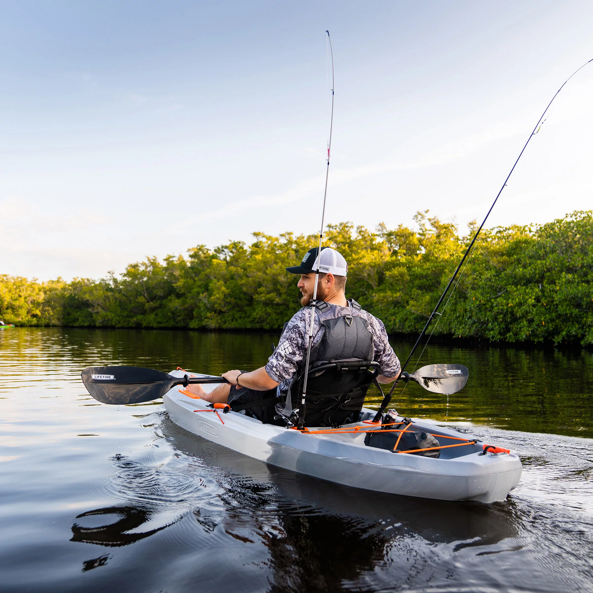 Lifetime Tamarack Pro 123 inch Sit-on-Top Kayak, Eclipse Fusion (91058)