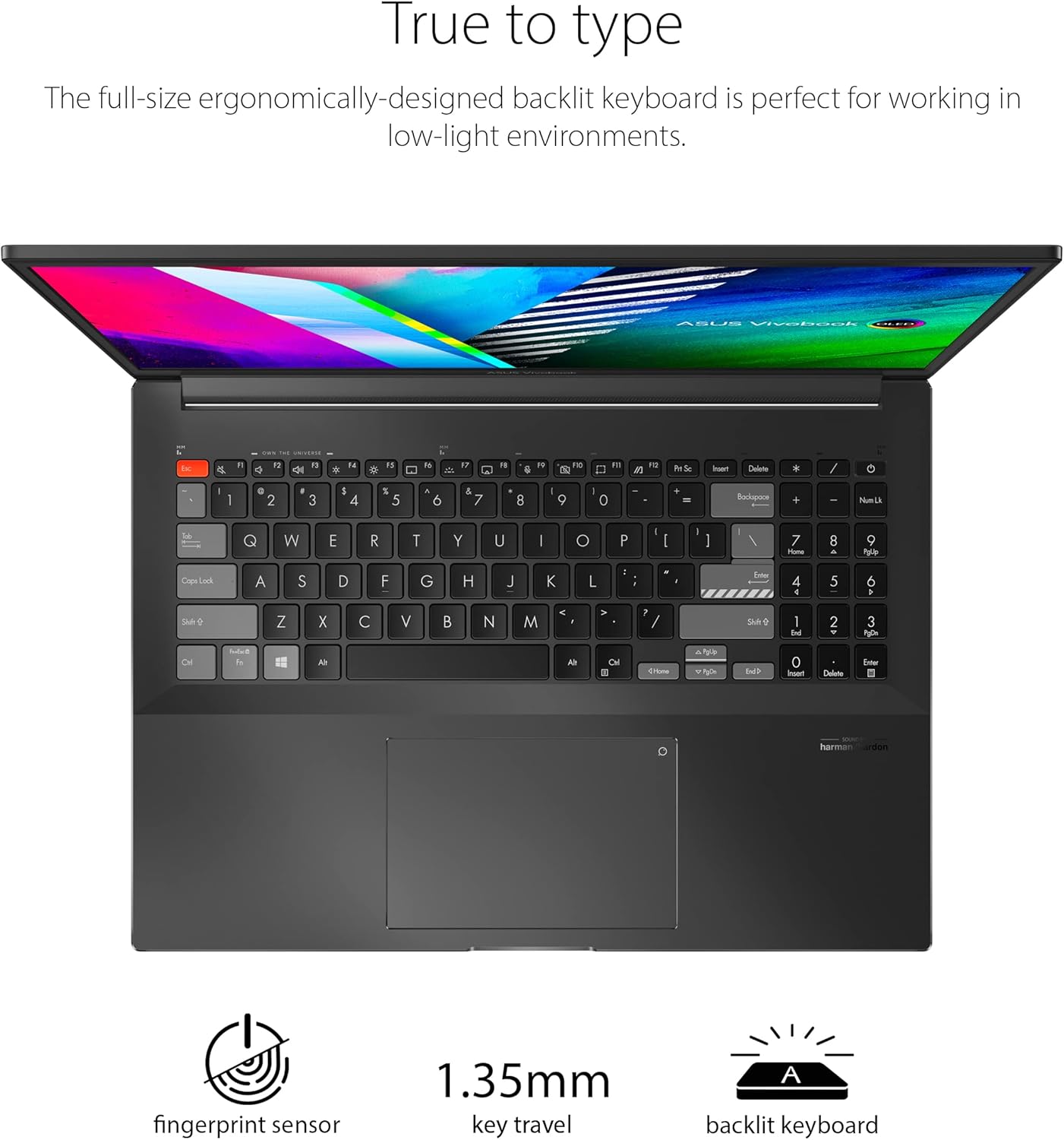 ASUS VivoBook Pro 16X OLED Slim Laptop, 16" 4K 16:10 Display, AMD Ryzen 9 6900H CPU, NVIDIA GeForce RTX 3050 Ti, 32GB RAM, 1TB SSD, Windows 11 Home, 0°Black, M7600RE-XB99,Gray
