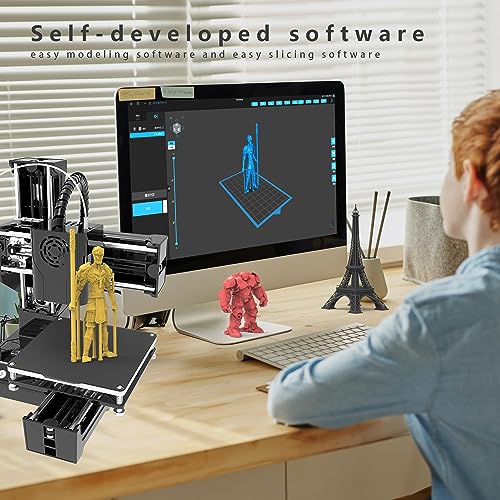 K9 FDM Mini 3D Printer,2023 Upgrade 3D Printer for Kids and Beginners: Your First Entry-Level 3D Printer with High Printing Accuracy