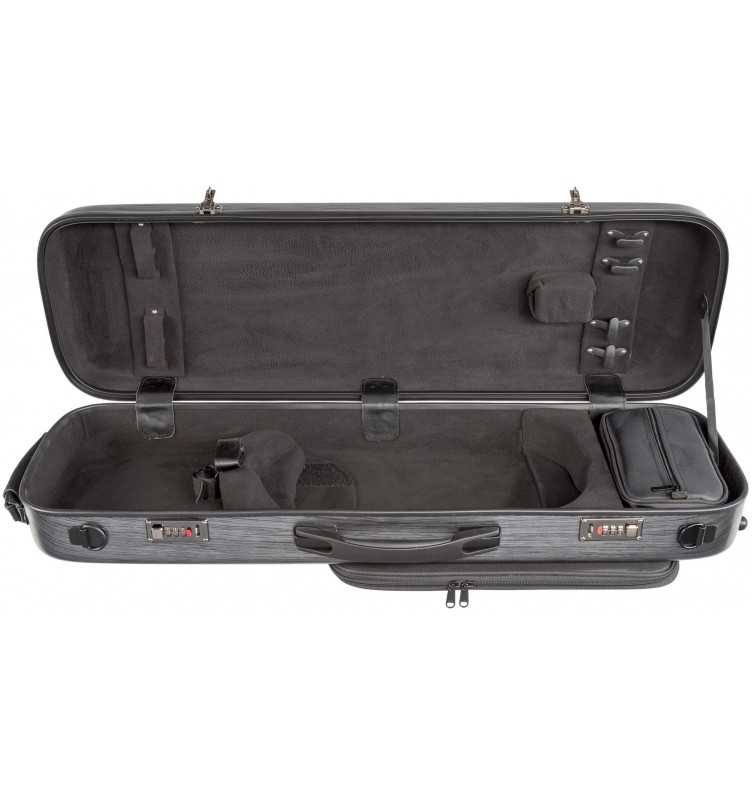 Core CC450 Oblong Scratch-Resistant Violin Case Black