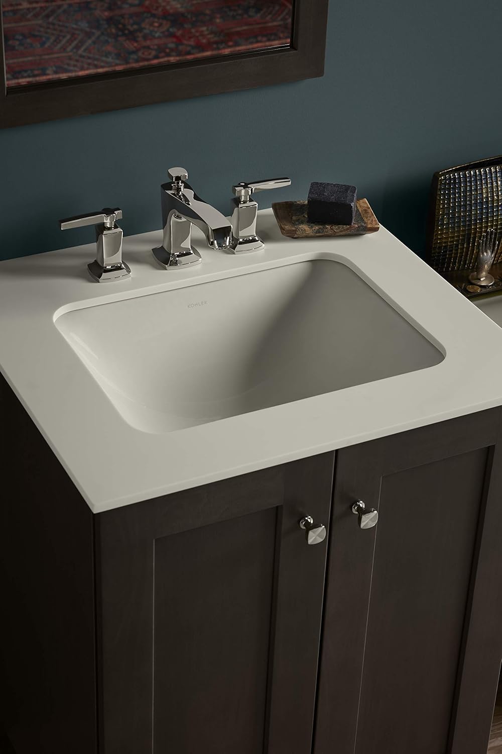 KOHLER K-20000-0 Caxton Under-Mount Bathroom Sink, White