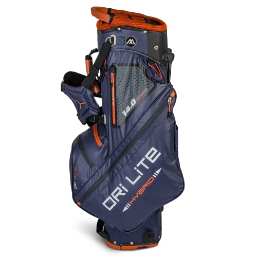 Big Max Dri Lite Hybrid Tour Stand Bag - Water-Repellent, Ultra-Lightweight & Push Cart-Compatible Golf Bag with 14-Way Divider Top with Ample Storage for Golf Accessories