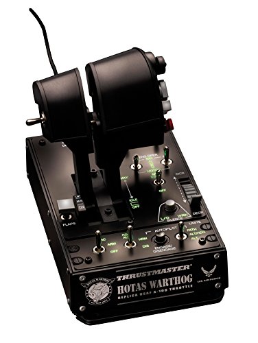 THRUSTMASTER FIghter Bundle - HOTAS Warthog Flight Stick Viper TQS Mission Pack TPR Pedals Worldwide Version (Compatible with PC)