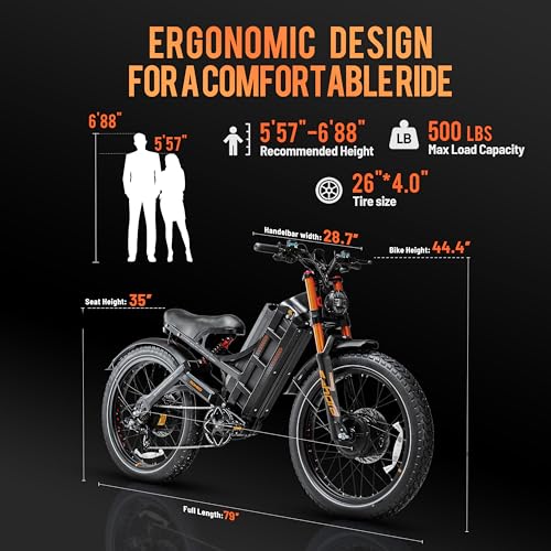 2025 Romeo Pro 3/Pro 2 Electric Bike for Adults 5000W/4000W Dual Motor E Bike 50/46MPH 60V/80Ah 52V/70AH Long Range Electric Bicycle,26 * 4.0 Fat Tire Full Suspension Electric Mountain Bike