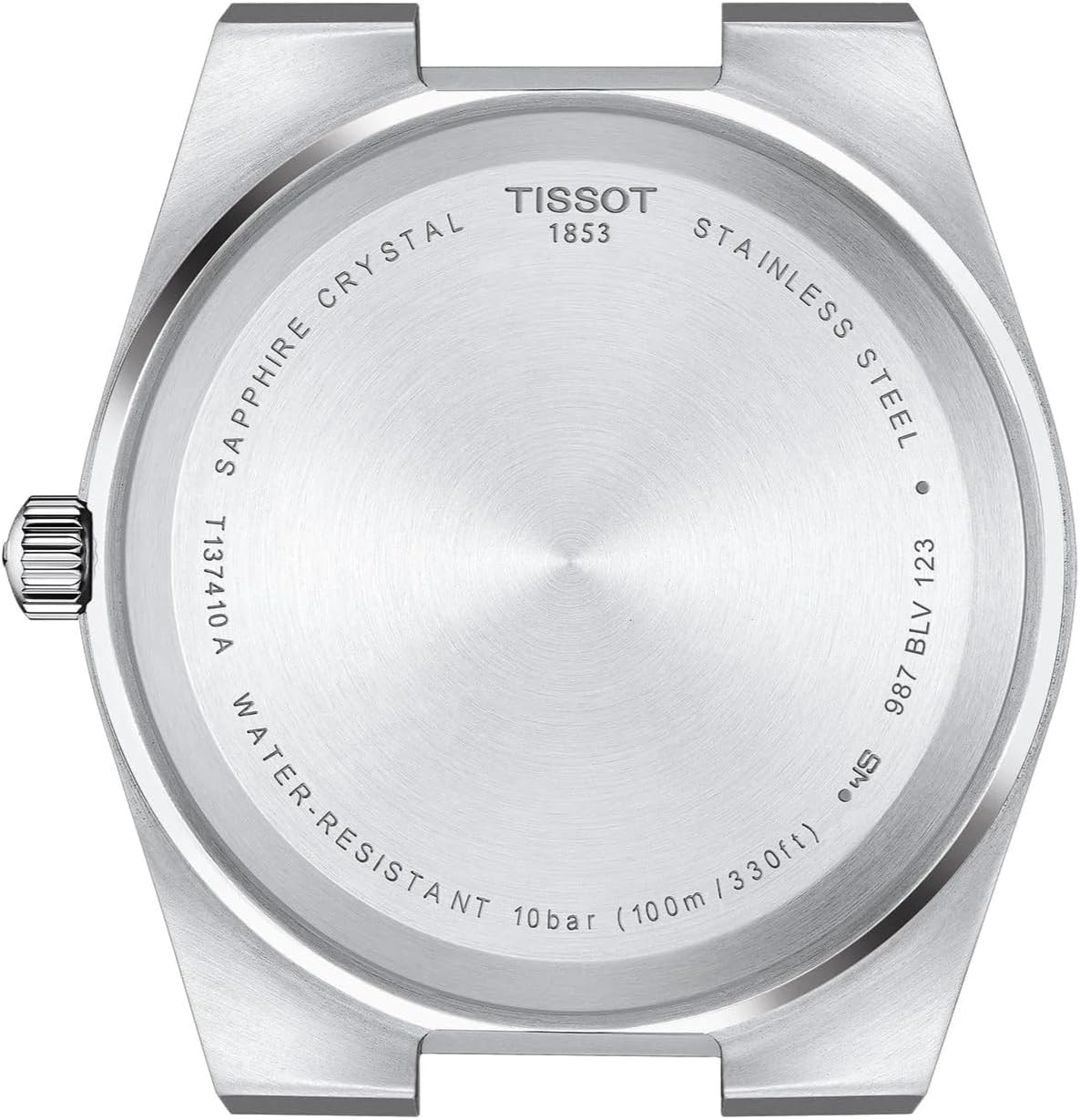 Tissot Mens PRX 316L Stainless Steel case Quartz Watches, Grey, Stainless Steel, 12 (T1374101109101)