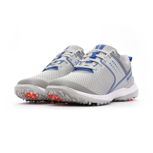 SQAIRZ Speed Mesh Men's Athletic Golf Shoes, Golf Shoes, Designed for Balance & Performance, Replaceable Spikes, Breathable, Golf Shoes Men with Spikes, Mens Golf Shoes, Golf Footwear
