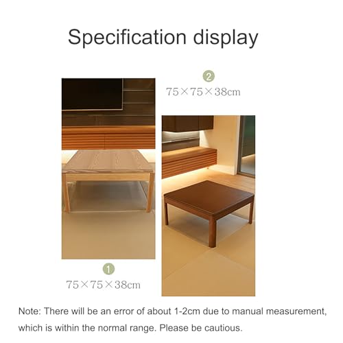 Kotatsu Heater, Kotatsu Table,Futon Coffee Tea Table, Solid Wood Coffee Tables,Low Table for Sitting On The Floor,Square Chabudai Meditation Altar Table, Tatami Heating Table, Bed Laptop Desk (Color
