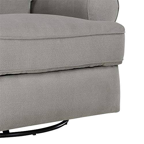 Baby Relax Kenzie Swivel Glider Recliner Chair, Nursery Furniture, Gray