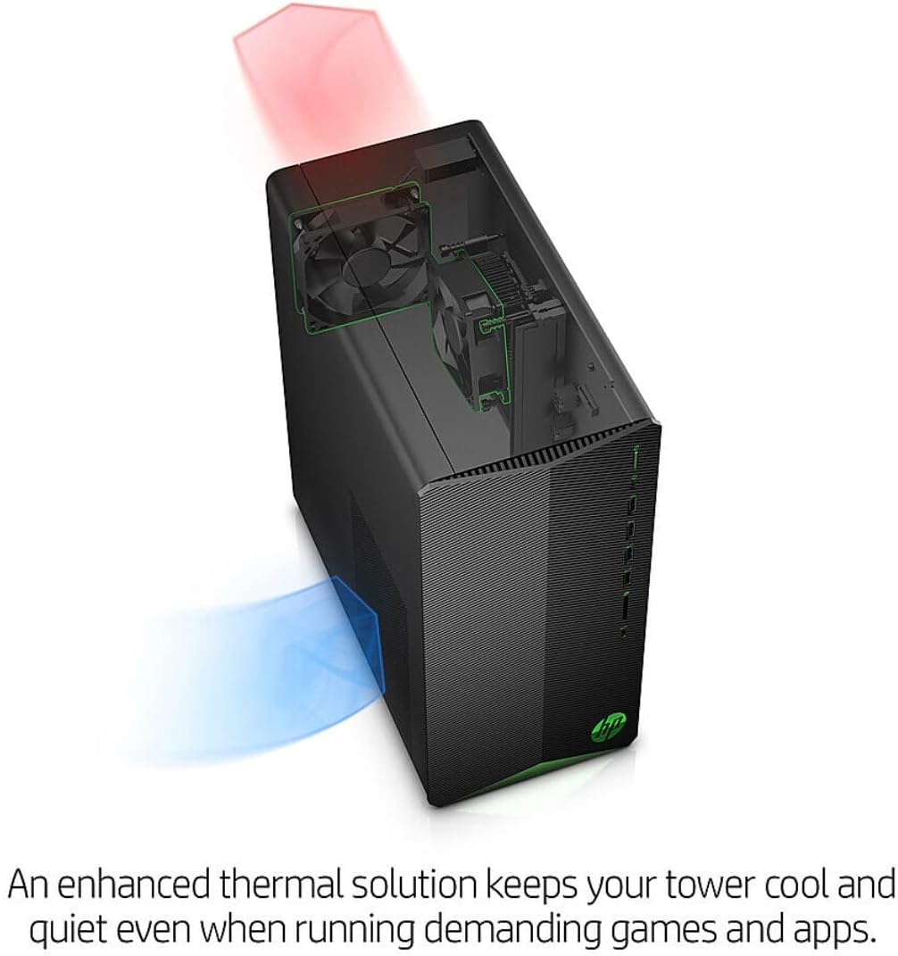HP Pavilion Gaming Desktop PC AMD Ryzen 5 5600G Processor, AMD Radeon RX5500, 8GB RAM, 256GB PCIe NVMe M.2 SSD, with Mouse and Keyboard Windows 10 Home (TG01-2003w)