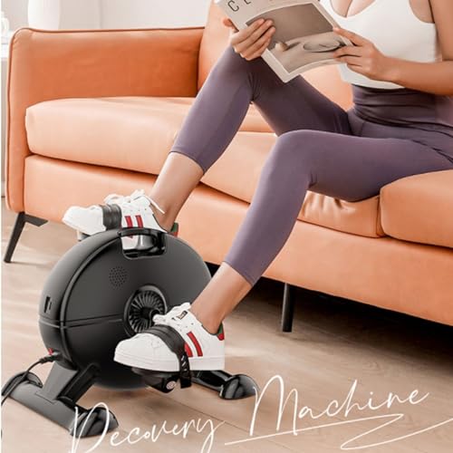 Exercise Bike Household Electric Exercise Bike Under Desk Bike Pedal Exerciser , Mini Exercise Bike for Arm/Leg Exercise, Pedal Exerciser for Seniors with LCD Display Under Desk Bike Pedal Exerciser
