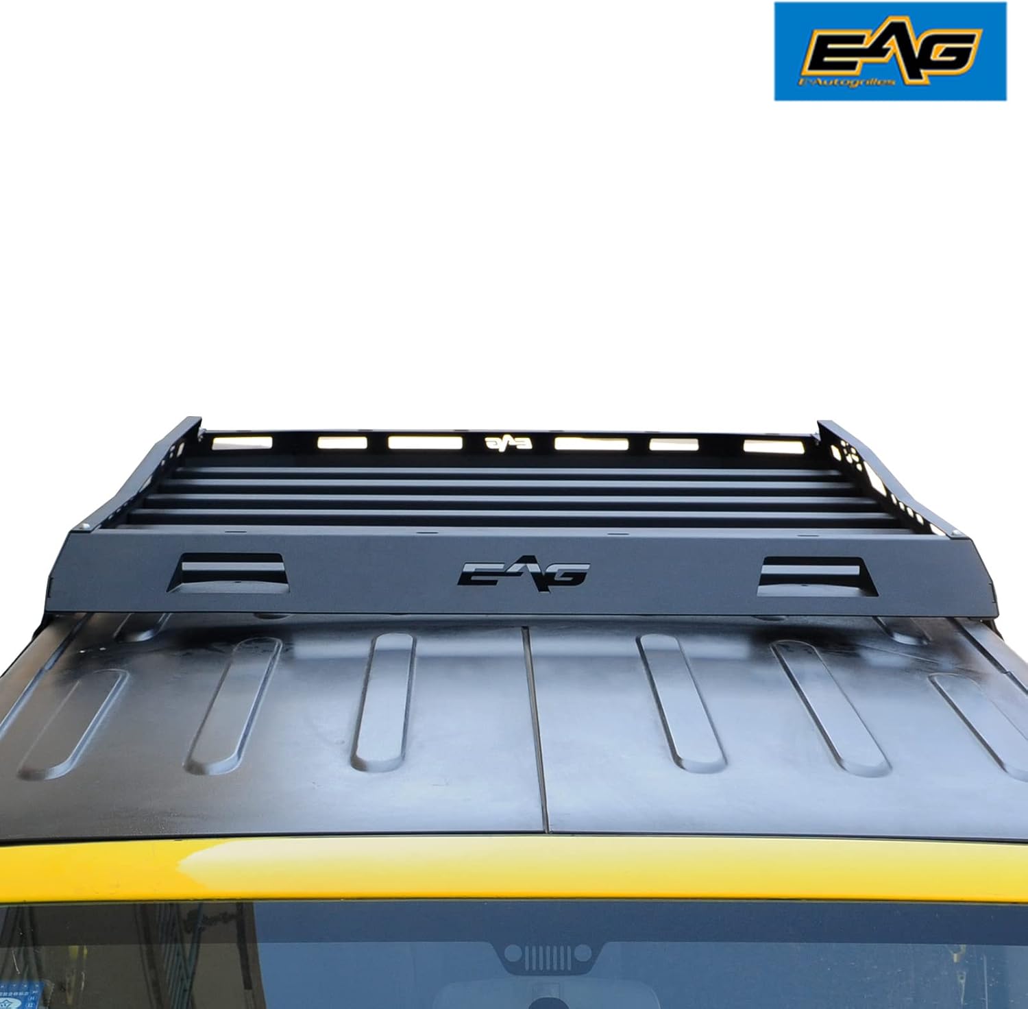 EAG Roof Rack Cargo Carrier Basket Hard Rooftop Fit for 07-18 Wrangler JK 2/4Door