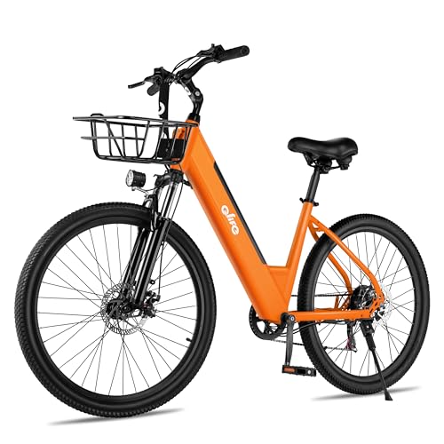 Cityone Electric Bike for Adults 26" Step-Through 22MPH Ebike with 2.1" Tire,UL2849 Certified Built-in Removable Battery,Peak 750W Motor Ebikes with 7 Speed, Commuter E Bicycle