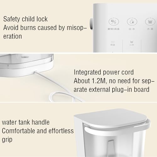 SinSed electric hot water dispenser sunbeam hot shot Small instant hot household water purifier tabletop pumping water boiler 4-stage temperature control
