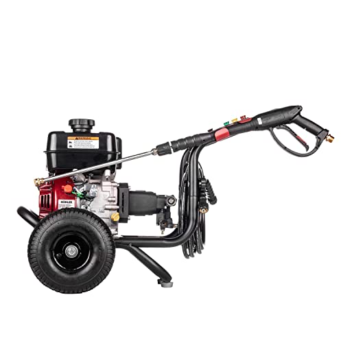 Simpson Cleaning 3400 PSI Gas Pressure Washer, 2.5 GPM Power Washer for Residential Use, CRX Engine, 25-Foot MorFlex Hose, Clean Machine, 49-State (CM61083)