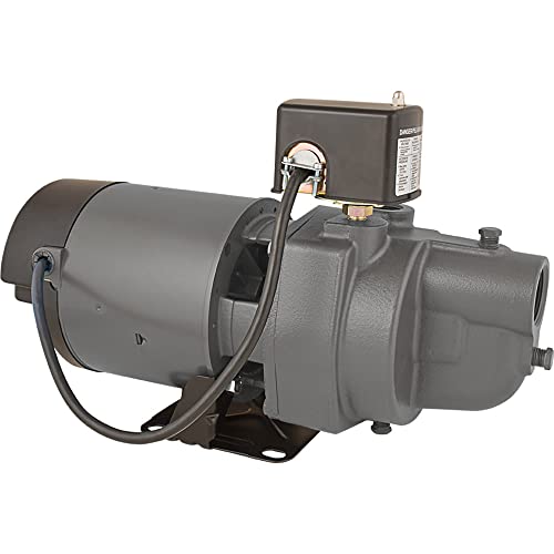 Star ES05S 1/2 HP Cast Iron Shallow Well Jet Pump - Made in the USA with a Majority of U.S. Content