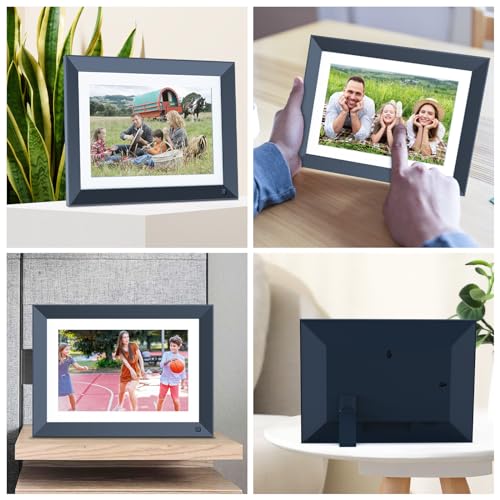 WiFi Digital Photo Frame - Digital Picture Frame, Touch Screen, Full Function, Motion Sensor, Share Photos or Videos via APP or Email, Unlimited Cloud Storage, Best Gift for Christmas