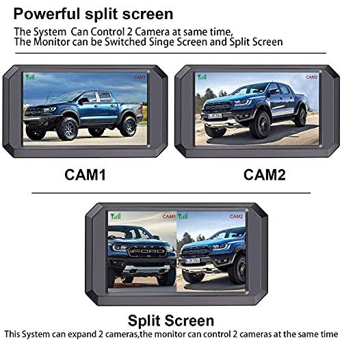 LeeKooLuu F09 Wireless Backup Camera HD 1080p 5&& Monitor Stable Digital Signal