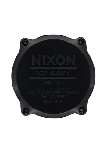 NIXON Disk A1370-100m Water Resistant Men's Digital Watch (39mm Watch Face, 20mm Silicone Band)