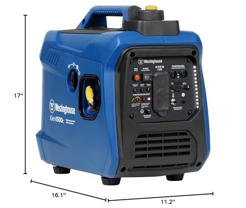 Westinghouse 2550 Peak Watt Super Quiet & Lightweight Portable Inverter Generator, RV Ready 30A Outlet, Gas and Propane Powered, CO Sensor, Parallel Capable, Long Run Time