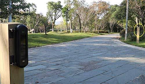 HTZSAFE Solar Wireless Driveway Alarm System-1/2 Mile Long Transmission Range-300 Feet Wide Sensor Range-No WIRING No Need Repla