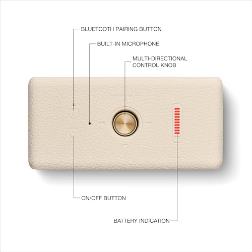Marshall Emberton III Portable Bluetooth Speaker - Black & Brass