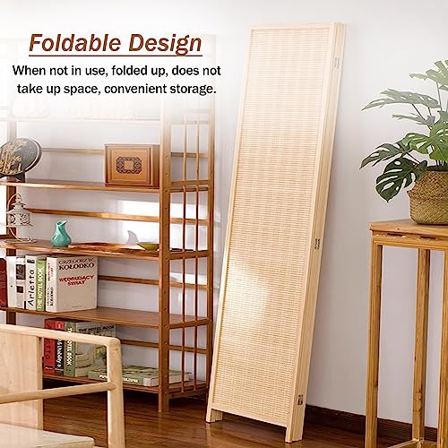 Room Divider Privacy Screen 4 Panel Folding Screen Room Divider, Commercial/Home Wall Partition Panels for Teahouse/Gazebo/Lobby, Freestanding & Folding, 5/5.6/6 ft Tall(180cm/70.9in Tall)