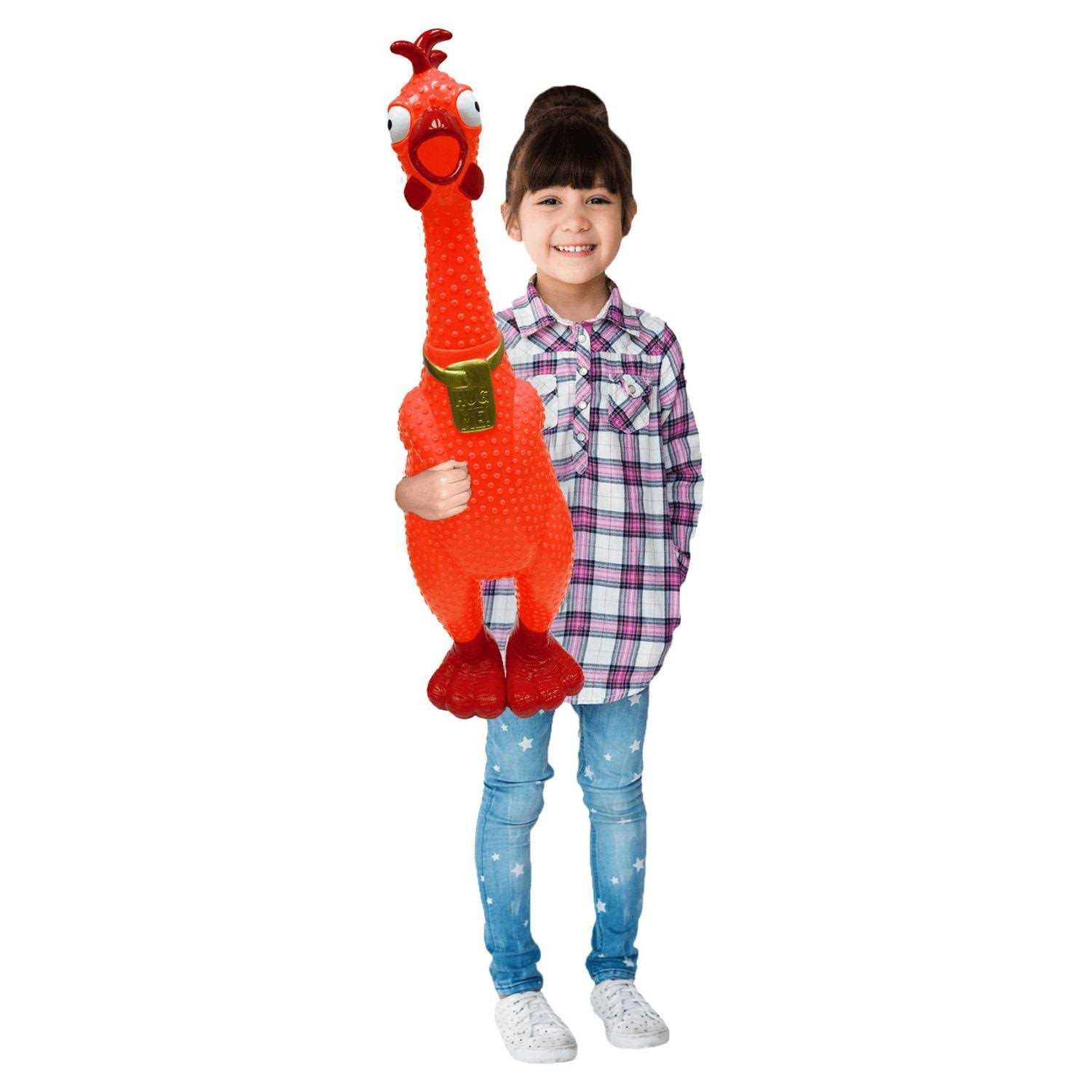 Animolds A Giant screaming Chicken the Hug Me squeaky Chicken Toy - Pet Supplies online store