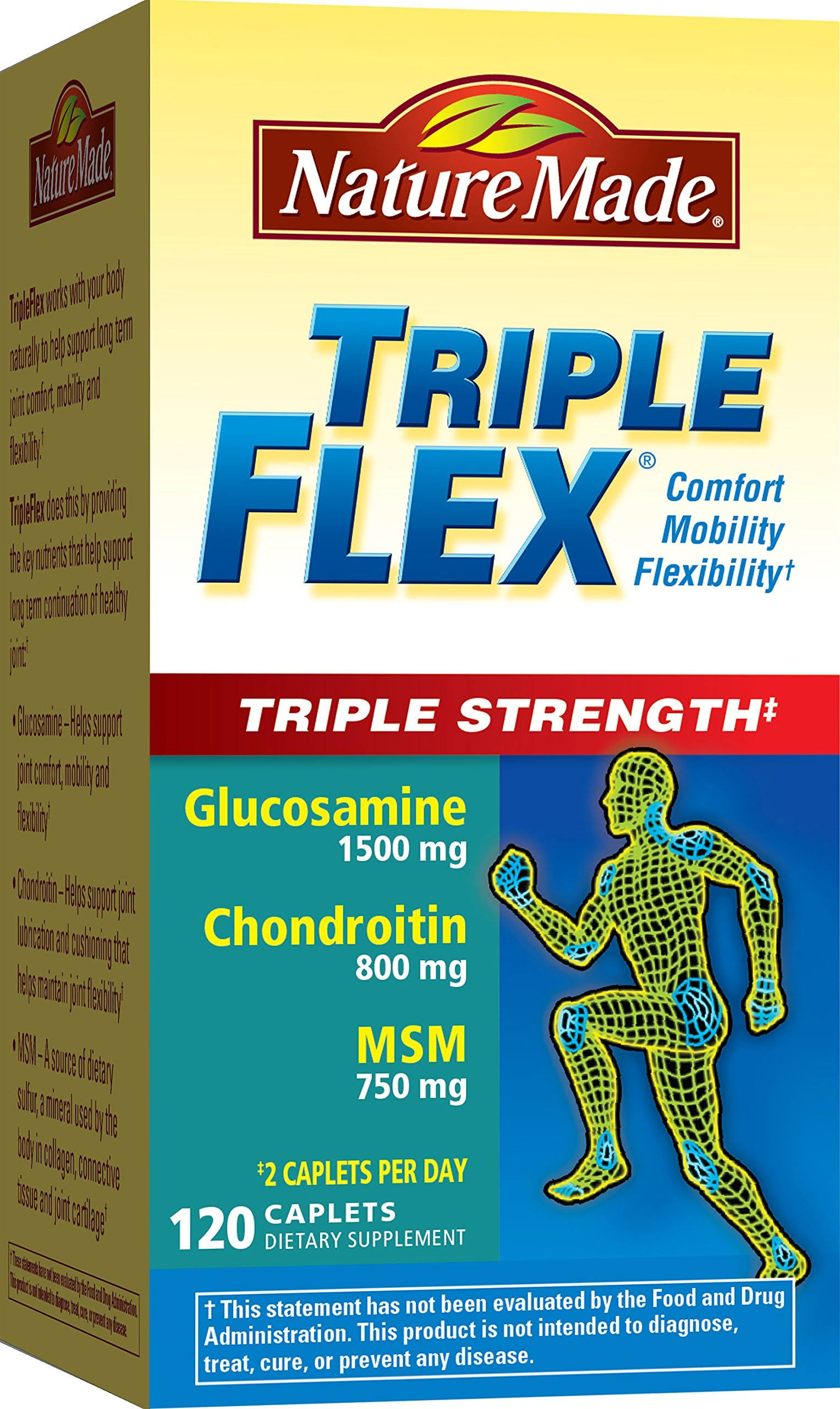 Nature Made Triple Flex Triple Strength Caplets 120