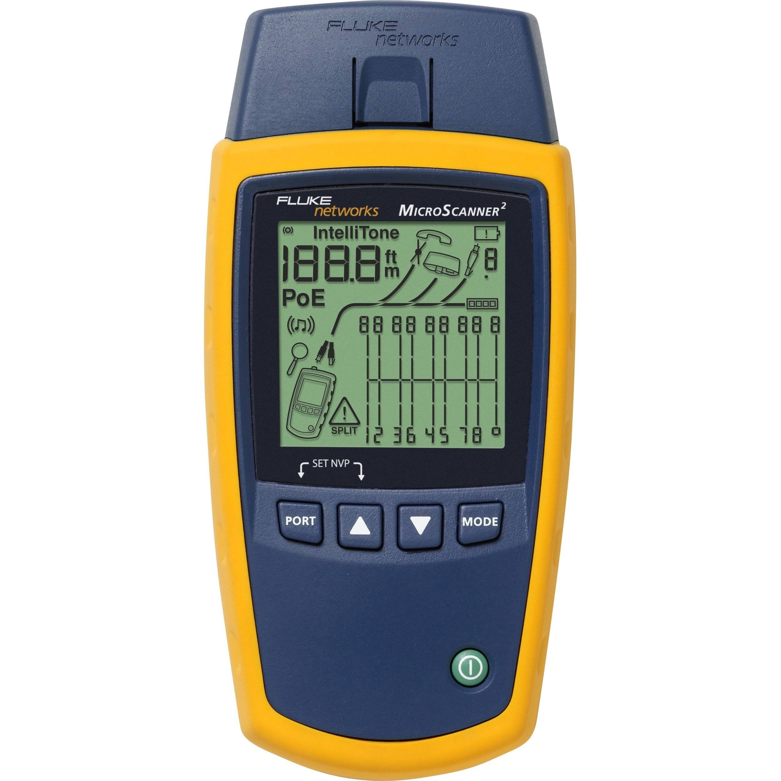 Fluke Networks MicroScanner2 Cable Verifier - Network tester MS2-100