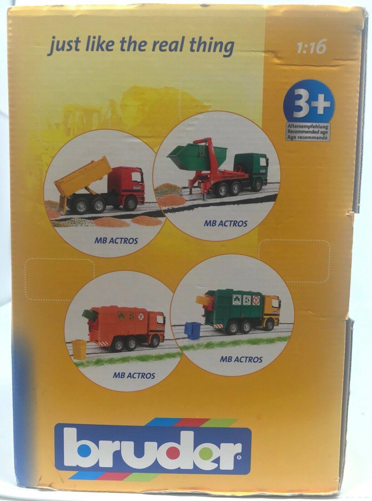 Bruder Action Vehicle Tow Truck Carrying Jeep with Crane and Accessories