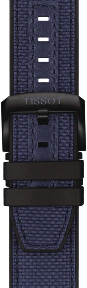 Tissot Mens Seastar 2000 Professional Powermatic 80 316L Stainless Steel case with Black PVD Coating Automatic Watch, Blue/Black, Rubber, 22 (T1206073704100)