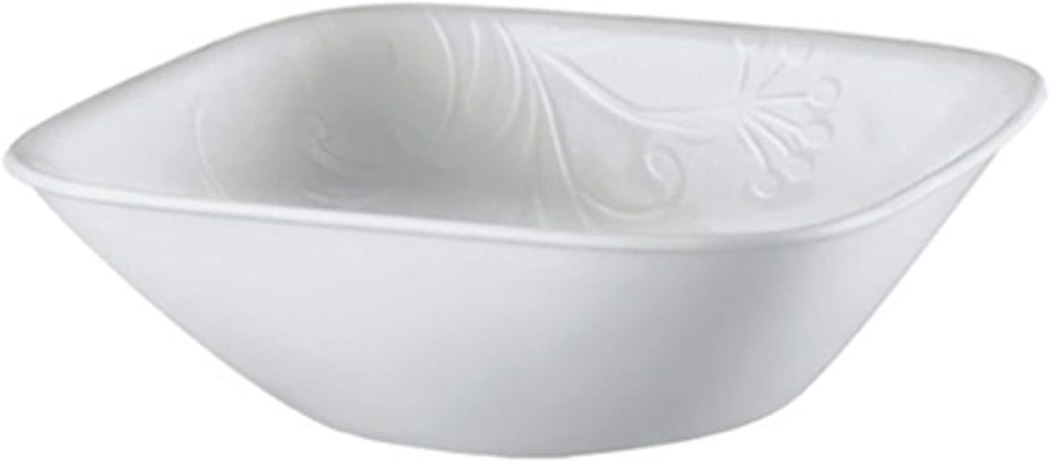 Corelle Cherish Chip & Break Resistant 18pc Dinner Set, Service for 6, Vitrelle glass
