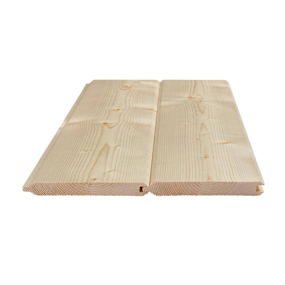 UFP-Edge 1 in. x 6 in. x 8 ft. Unfinished Pine Tongue and Groove Shiplap Siding Board (6-Pack)